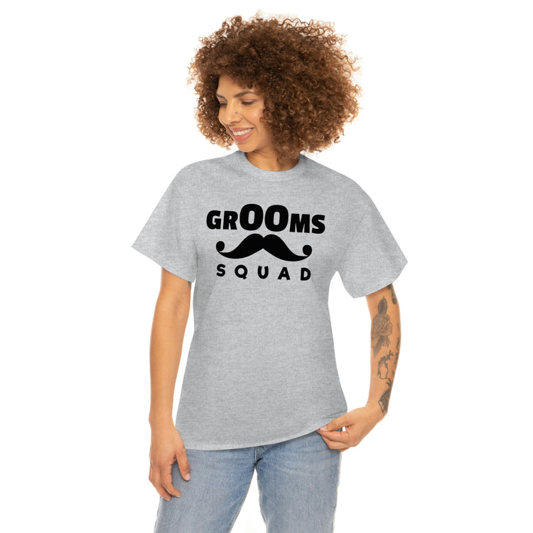 Funny Groom Squad Wedding Bachelors Mustache Wedding Hilarious Grooms Bridal Sayings Engagement Fiance