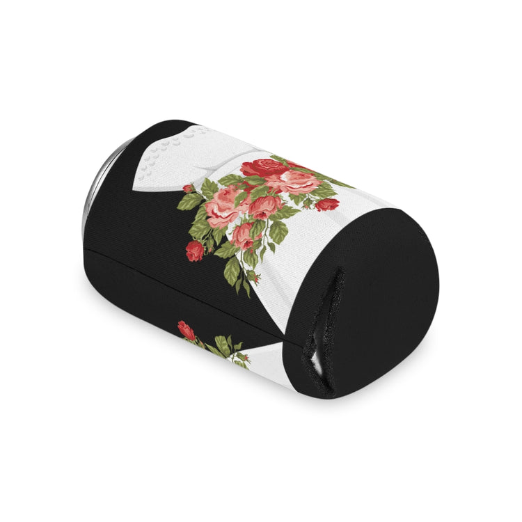 Beer Can Cooler Sleeve Hilarious Wedding Dresses Engagements Mockery Illustration Humorous Flowery