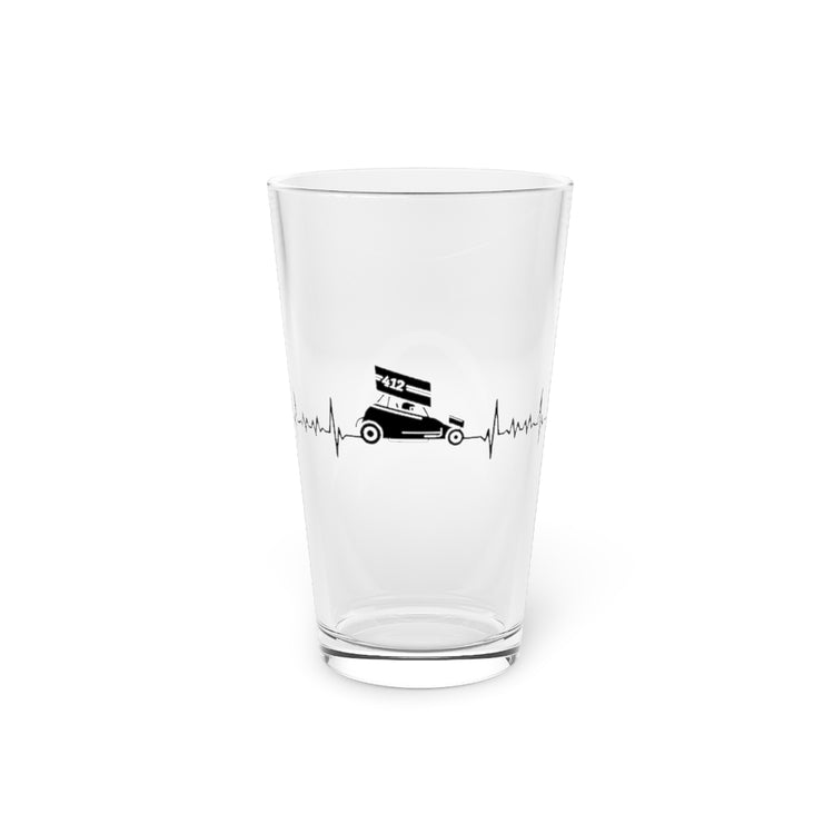 Beer Glass Pint 16oz  Novelty Automobile Race Competition Contest Enthusiast Hilarious Automobiling