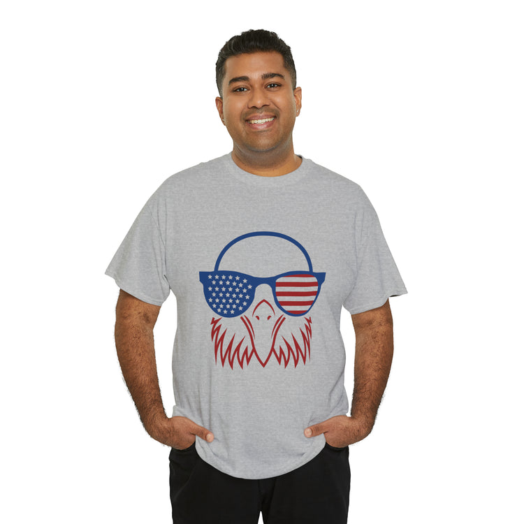 Shirt Funny Cute Patriotic Eagle American Flag 4th Of July Freedom National  Pride T-Shirt Gift Unisex Heavy Cotton Tee