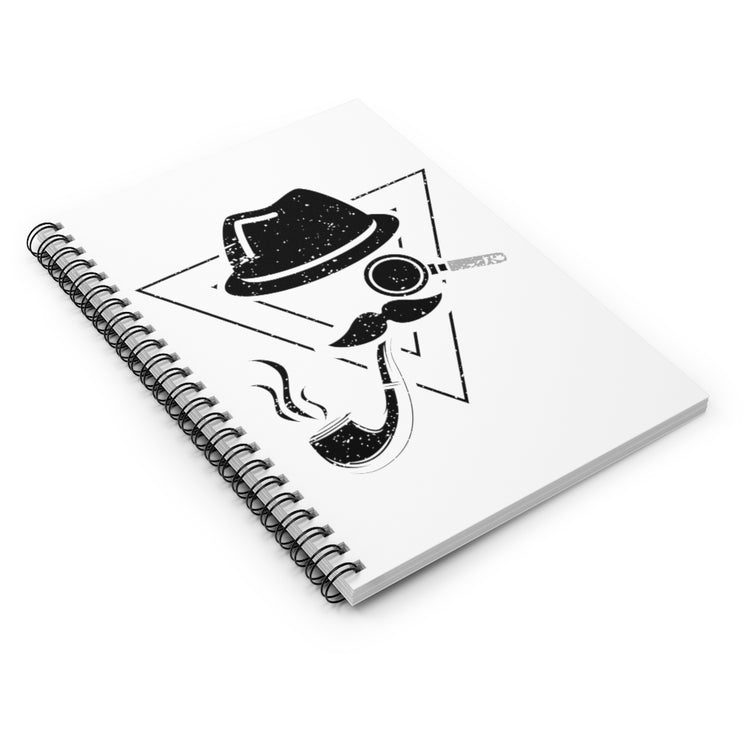 Spiral Notebook  Funny Investigating Reporters Inspectors Men Women Humorous Investigators Illustration Gag