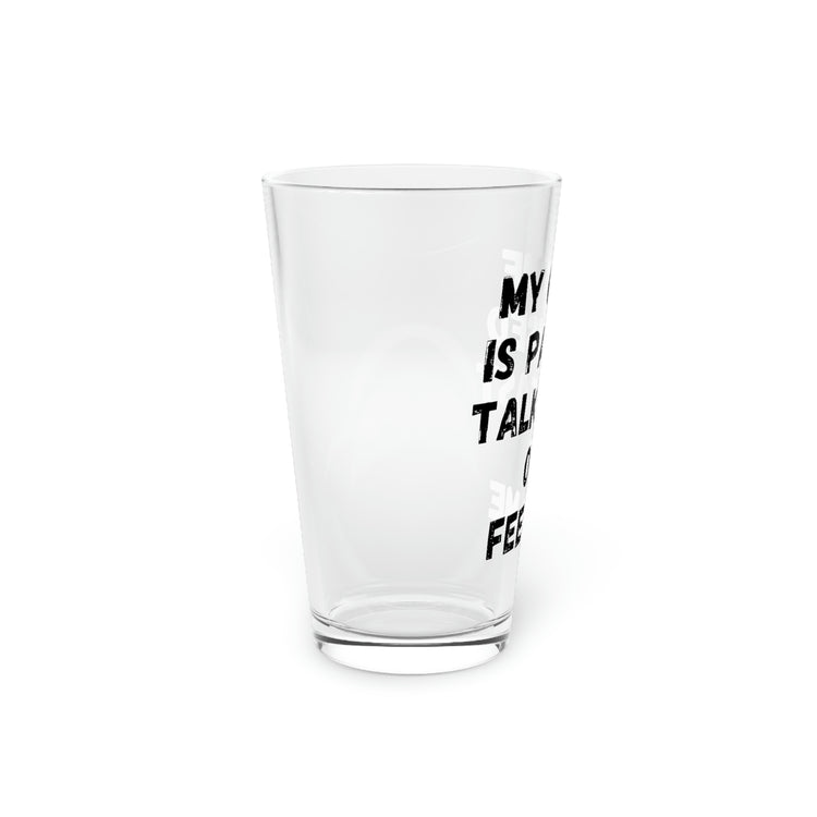 Beer Glass Pint 16oz Hilarious Game Paused Talk Fast Sarcasm Sarcastic Gamer  Husband Men Women Gaming