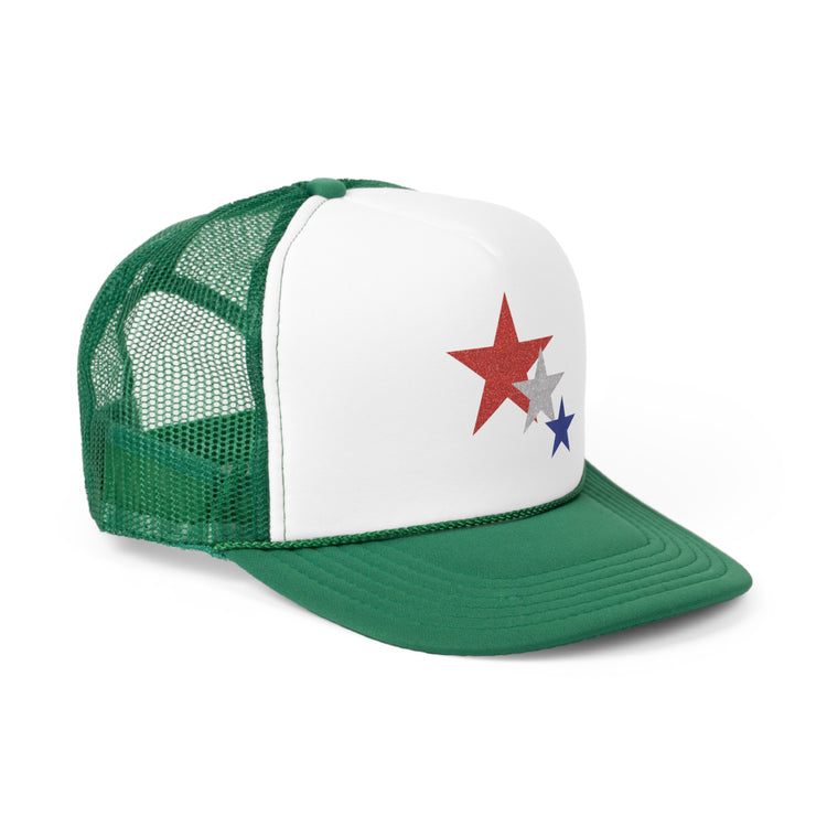 Three Stars Fourth Of July Trucker Caps