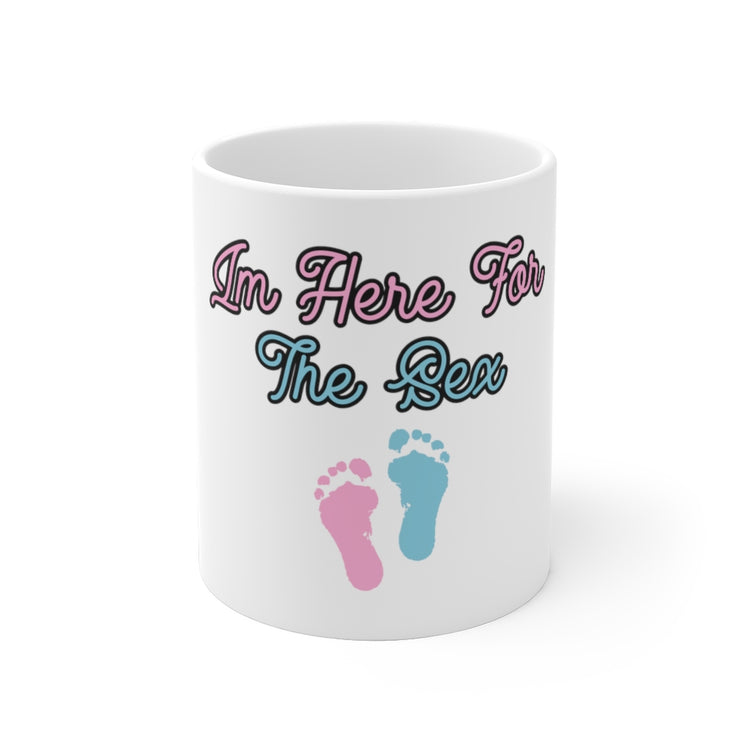 White Ceramic Mug  Humorous Dad Party Revealing Mom Baby Funny Saying Grandma Hilarious Mothering