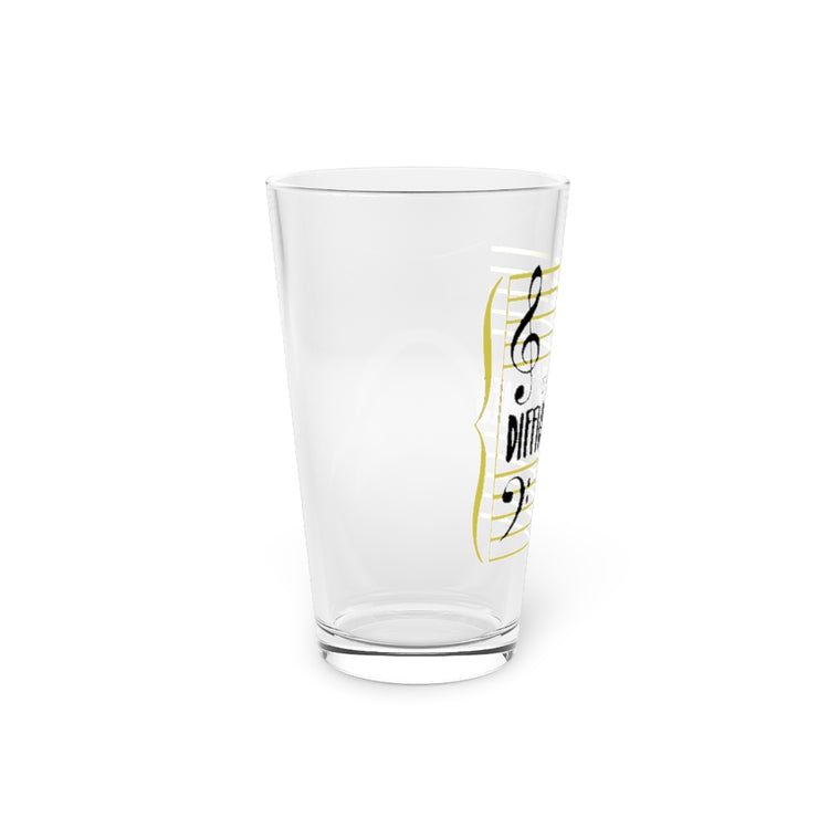 Beer Glass Pint 16oz  These Are The Difficult Times Funny Musician