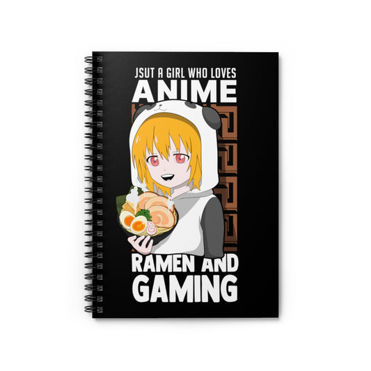 Spiral Notebook  Funny Retro Anime Sarcastic Statements Pun Women Men Manga Hilarious Gamers Sarcasm Animation Gags Sayings