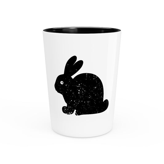 Shot Glass Party Ceramic Tequila    Motivational Easters Enthusiasts Bunnies Illustration Gag Inspirational Rabbits