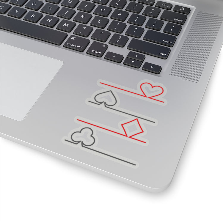 Sticker Decal Vintage Hearts Spades Diamonds Clubs Graphic Stickers For Laptop Car