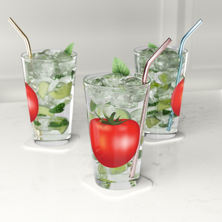 Beer Glass Pint 16oz  Hilarious Vegetable Fruit Healthy Living Plant Enthusiast Humorous Italian