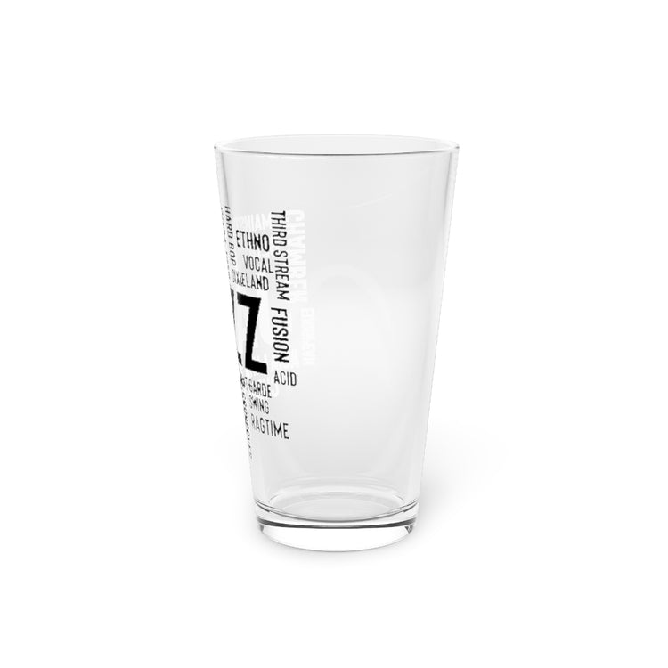 Beer Glass Pint 16oz  Novelty Music Mainstreams Ragtime Song Tone Chords Modal Hilarious Dexieland