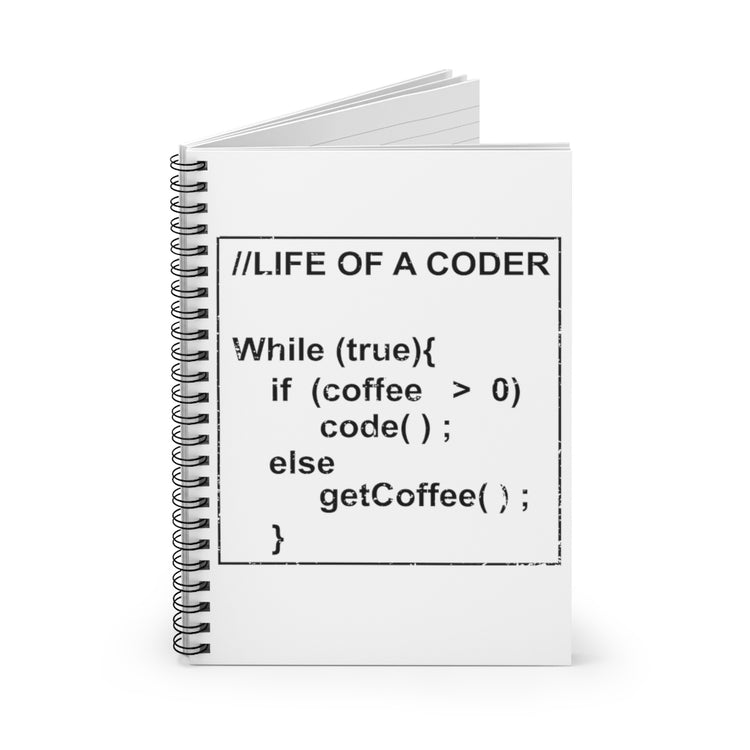 Spiral Notebook  Hilarious Programmers Software System Analyst Enthusiast Humorous Coding Programming Encoder Decoding Lover