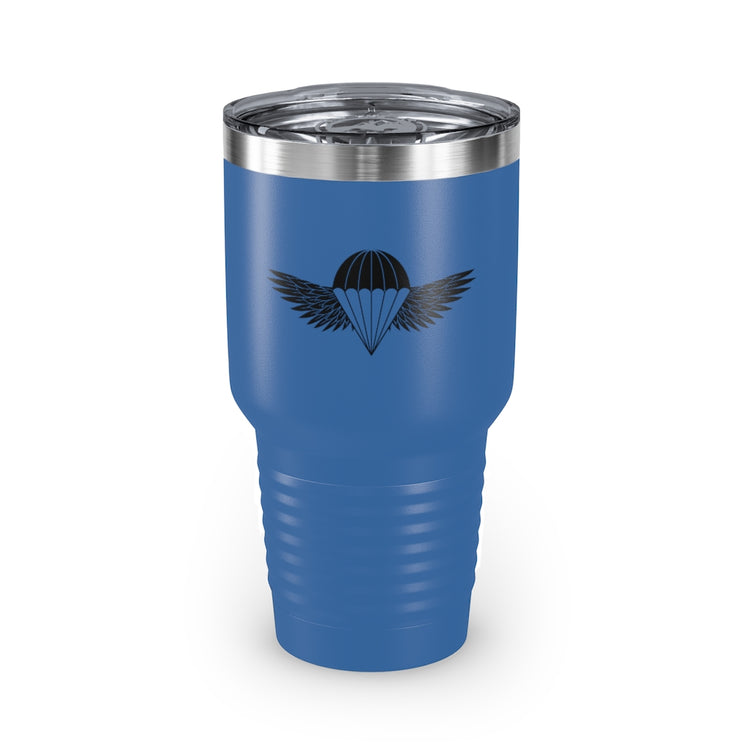 30oz Tumbler Stainless Steel  Colors Inspirational Servicemen Aircrafts Deployment Illustration Uplifting Militaries