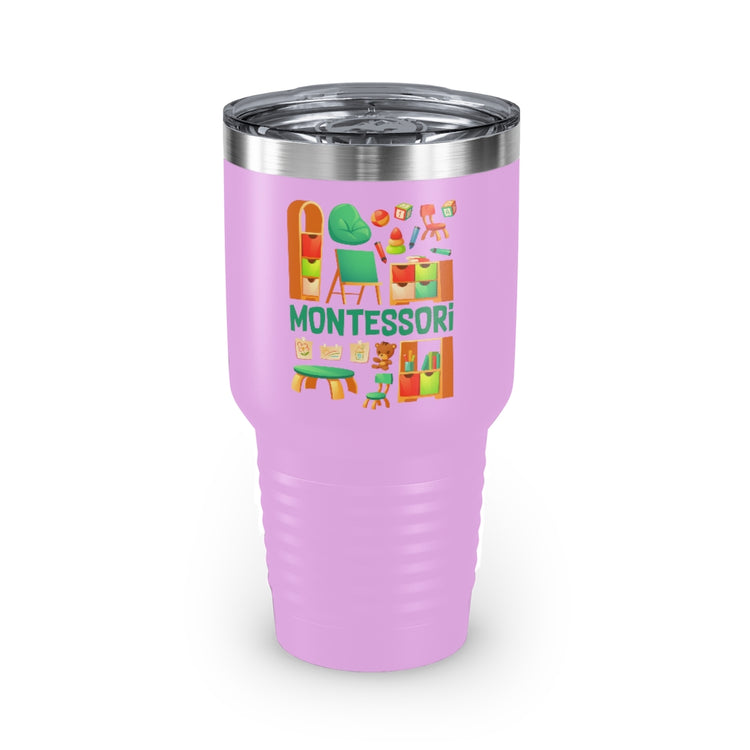 30oz Tumbler Stainless Steel Colors Humorous Daycare Teachers Appreciation Rainbows Graphic Line  Inspirational