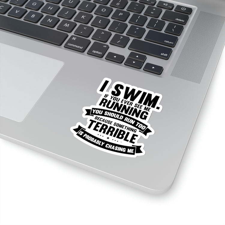 Sticker Decal Humorous Swimmers Backstroke Water Sports Lover Hilarious Swimming Swim Games Athlete Enthusiast