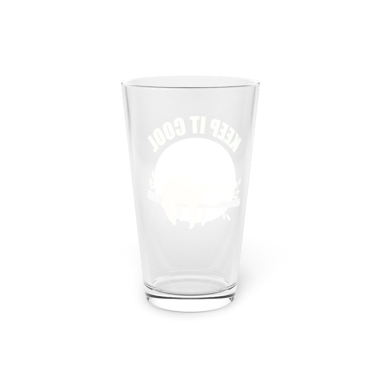 Beer Glass Pint 16oz  Keep It Cool Sloth