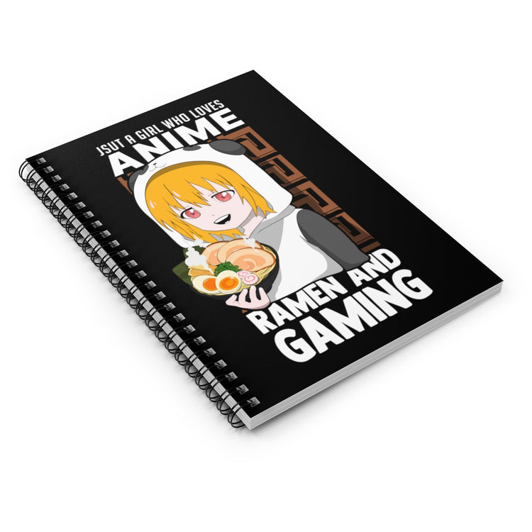 Spiral Notebook  Funny Retro Anime Sarcastic Statements Pun Women Men Manga Hilarious Gamers Sarcasm Animation Gags Sayings