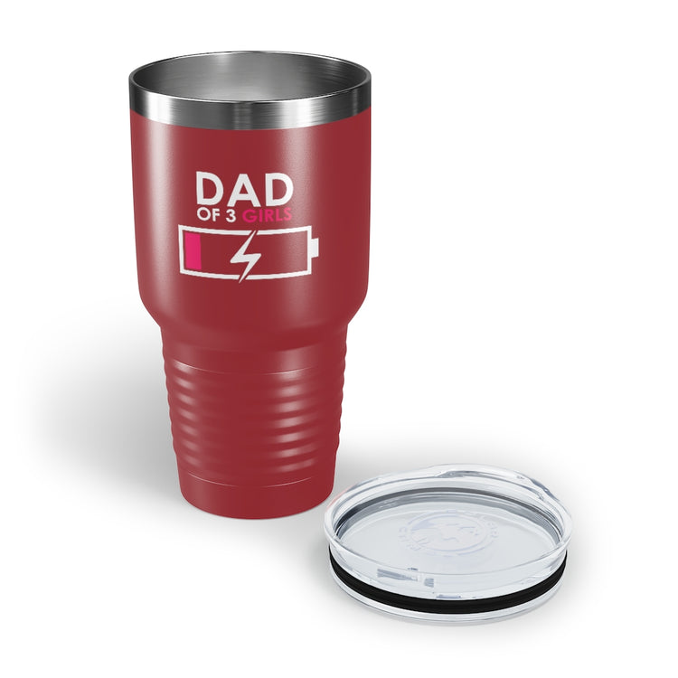 30oz Tumbler Stainless Steel  Colors Humorous Funny Dad Tired Sarcastic Mockery Saying Daughters  Novelty Dad Parent