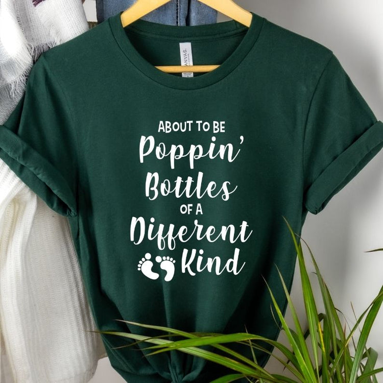 About To Be Poppin' Bottles Pregnancy Shirt