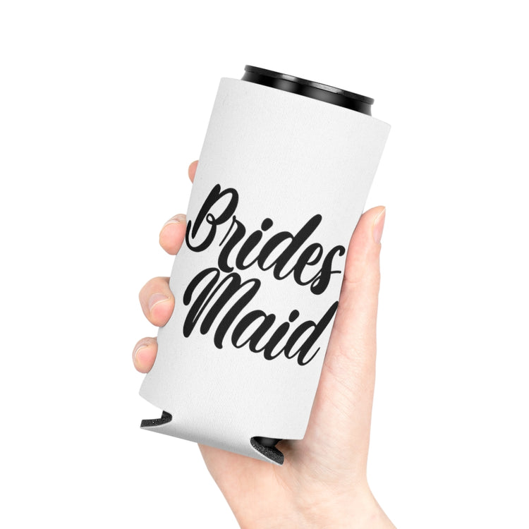 Beer Can Cooler Sleeve  Hilarious Wedding Bridesmaid Sarcastic Illustration Saying Funny Engagement