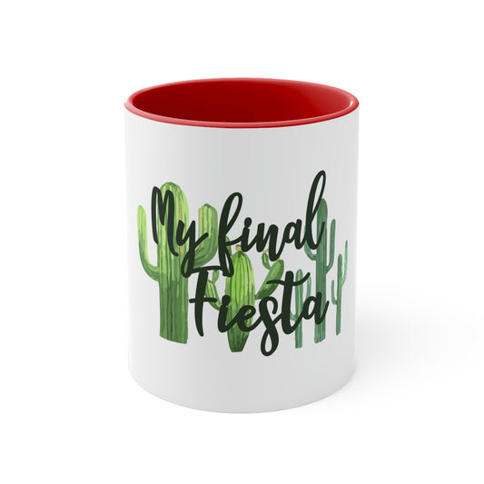 11oz Accent Coffee Mug Colors Funny Engagement Vacations Cactus Mexico Wedding Mexican Engagement Entourages