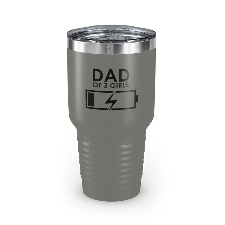 30oz Tumbler Stainless Steel  Colors Humorous Funny Dad Tired Sarcastic Mockery Saying Daughters  Novelty Dad Parent