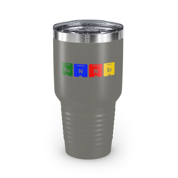 30oz Tumbler Stainless Steel Colors Funny Runner Periodic Table of Elements