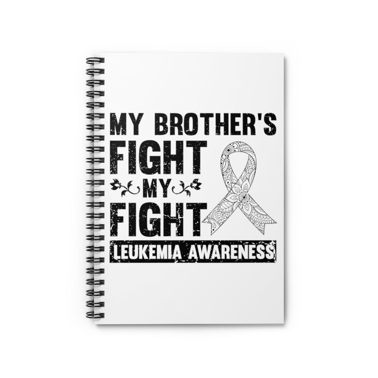 Spiral Notebook  Humorous Cancer Awareness Leukemia Sickness Cognizance Humorous Support