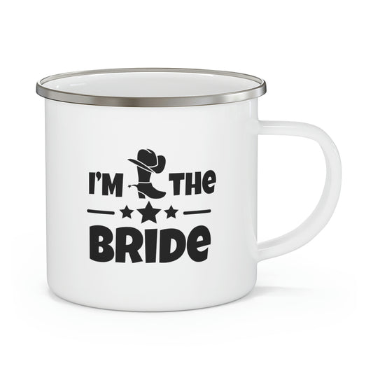 Humorous Countryside Weddings Bachelorettes Bride Engagement Hilarious Bridal Sarcastic Graphic Sayings Funny Enamel Camping Mug