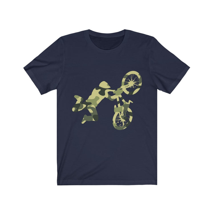 Humorous Military Colors Pattern Bicycle Motocross Hilarious Two-Wheeler
