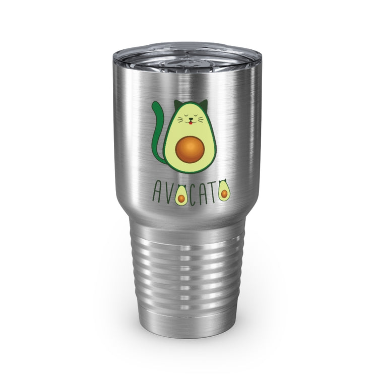 30oz Tumbler Stainless Steel Colors  Novelty Avocadoes Kitten Enthusiasts Illustration Sayings Funny Guacamoles