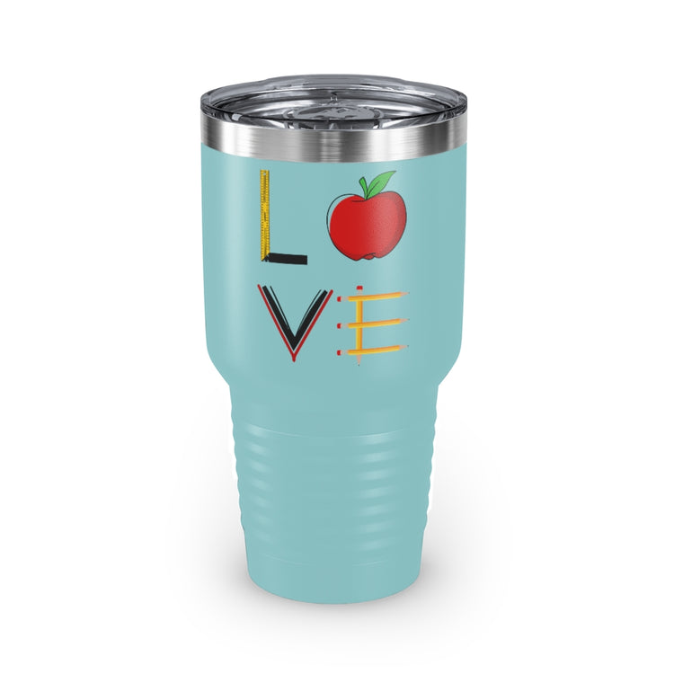 30oz Tumbler Stainless Steel Colors  Funny Teachers Appreciation Love Illustration Books Teacher  Novelty Supportive