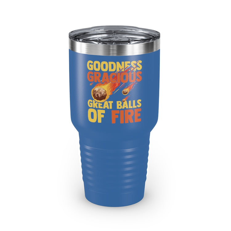 30oz Tumbler Stainless Steel Colors Hilarious Meteors Illustration Stargazers Statements Puns Humorous Stargazing