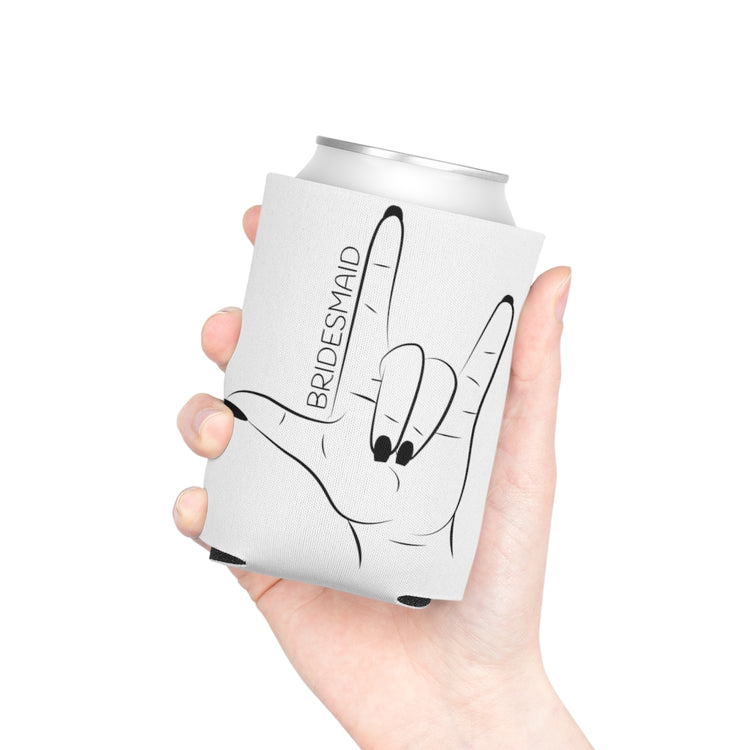 Beer Can Cooler Sleeve  Hilarious Wedding Bridesmaid Sarcastic Illustration Saying Funny Engagement