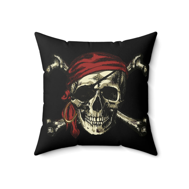 All For Rum And Rum For All Pirate Spun Polyester Square Pillow