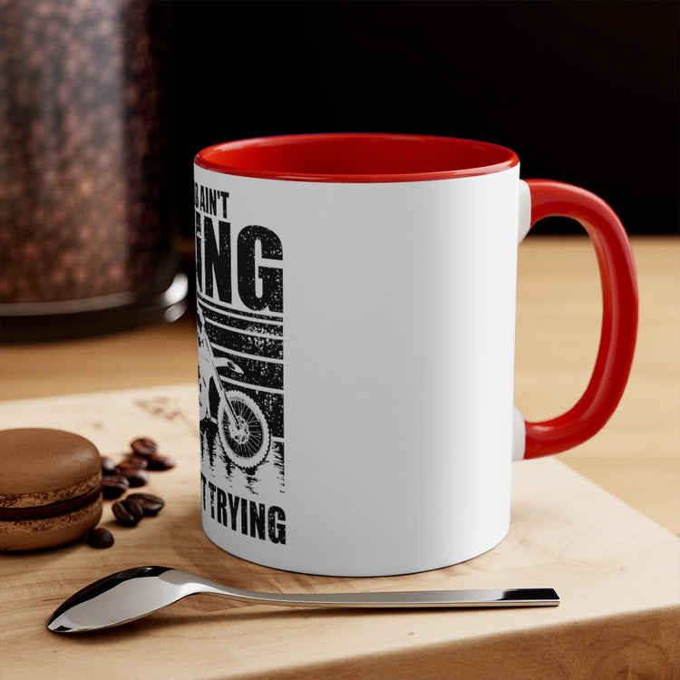 11oz Accent Coffee Mug Colors  Hilarious Driving Muddly Muddying Mucking Enthusiast Lover Humorous Quad Truck Wheelers Quadricycle Riding