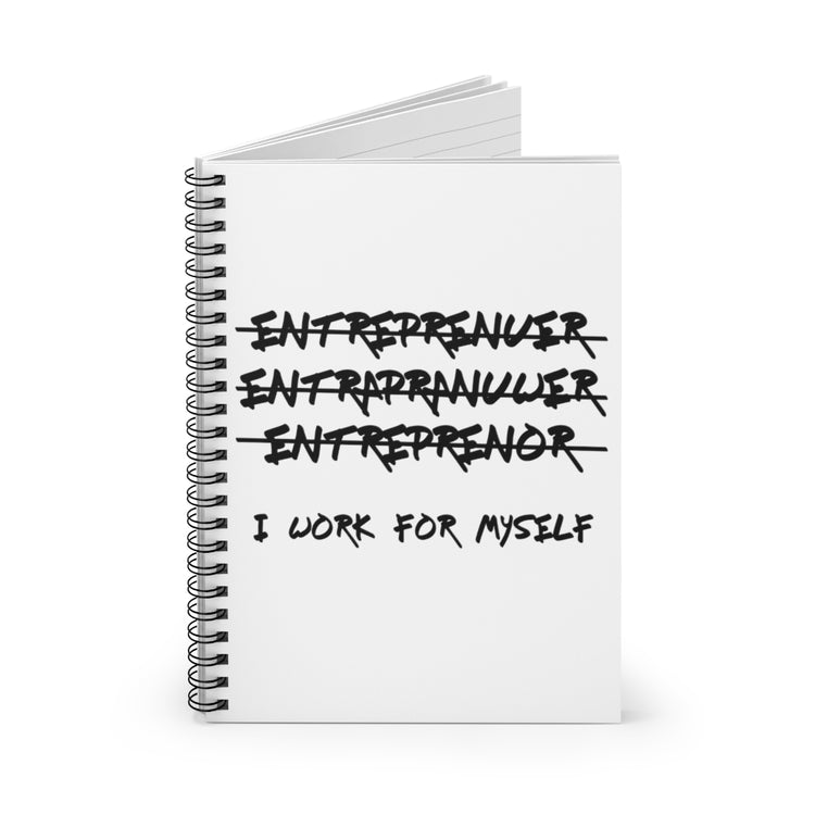 Spiral Notebook   Hilarious Entrepreneurs Comical Sayings Businessman Fan Humorous Businesswoman