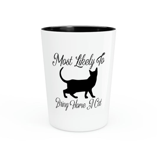 Shot Glass Party Ceramic Tequila Funny Saying Kittens Owner Enthusiasts Feline Men Women Mom  Bring Home  Joke