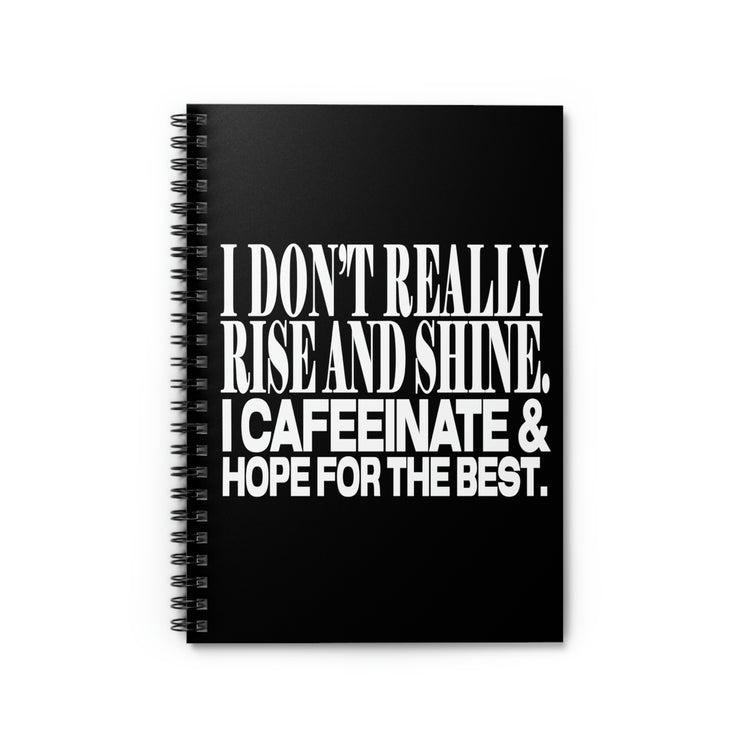 Spiral Notebook Funny Sayings Motivated Coffee Introverts Women Men Hilarious Caffeinated Sayings Lover Motivational