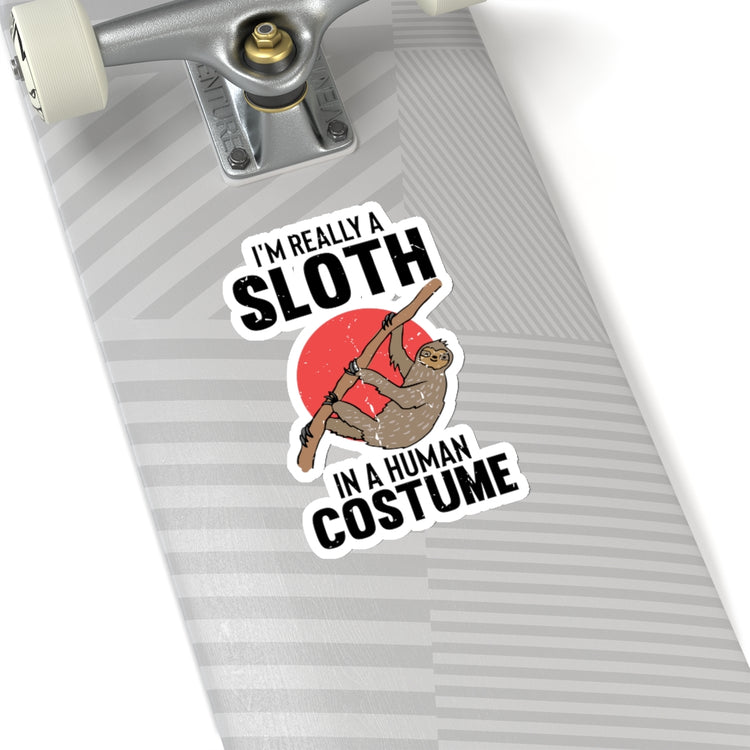Stickers Decal Humorous I'm A Sloth Costume All Hallows Eve Party Lover Novelty Comical Lazy Stickers for Laptop car