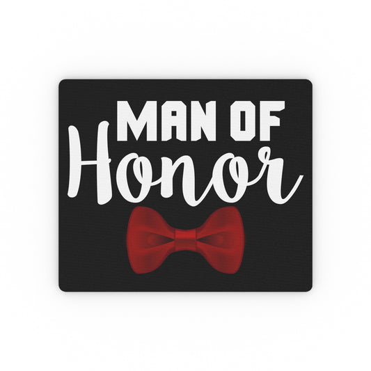 Man Of Honor Wedding T-shirt | Bridesman Proposal | Bridesman | Man of Honor| Bridal Shower Rectangular Mouse Pad