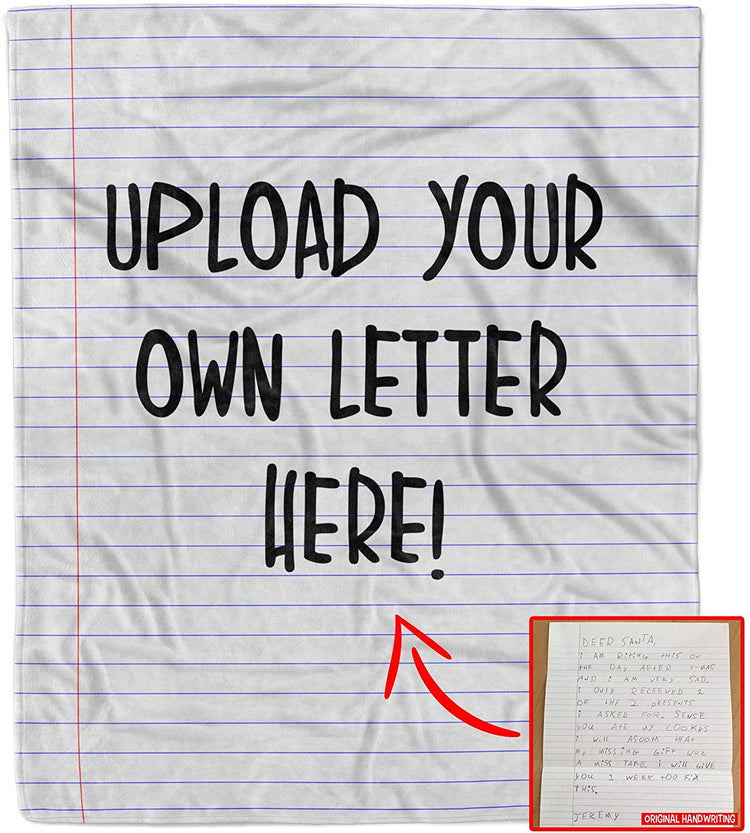 YOUR OWN HANDWRITING BLANKET GIFT