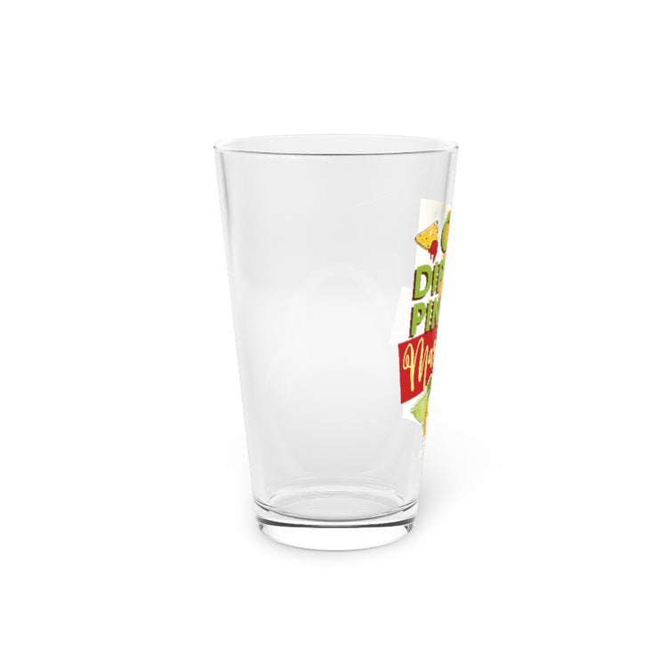 Beer Glass Pint 16oz Chip Dippin & Margarita Sippin Taco Tuesday