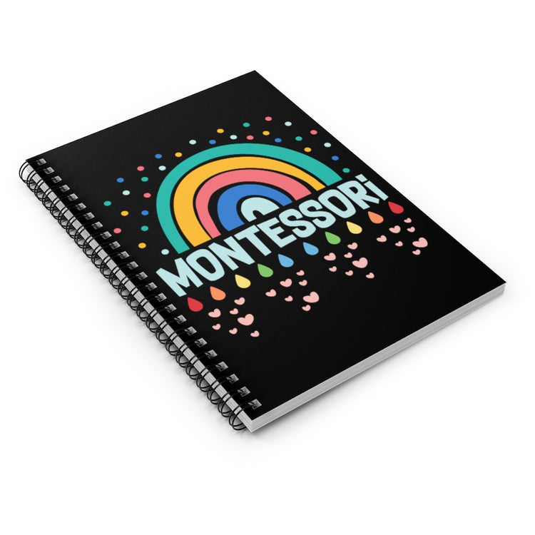 Spiral Notebook  Funny Daycare Teachers Appreciation Watercolored Rainbows Motivational