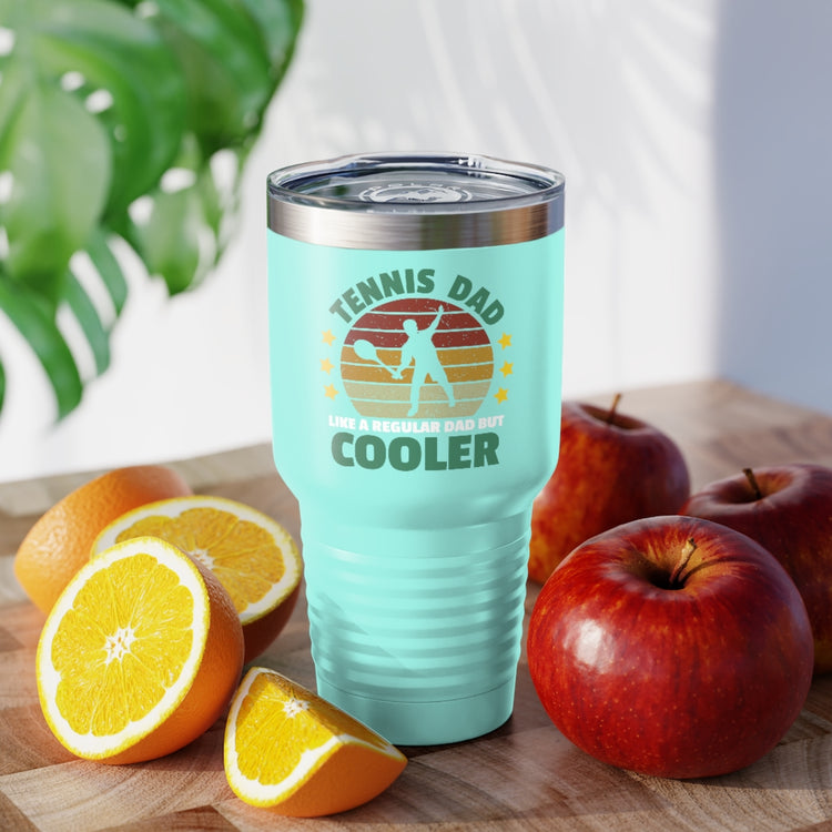 30oz Tumbler Stainless Steel Colors Funny Badmintons Father Enthusiasts Distressed Saying Dad  Hilarious Sportsmen Athletics Graphic Sports Fan