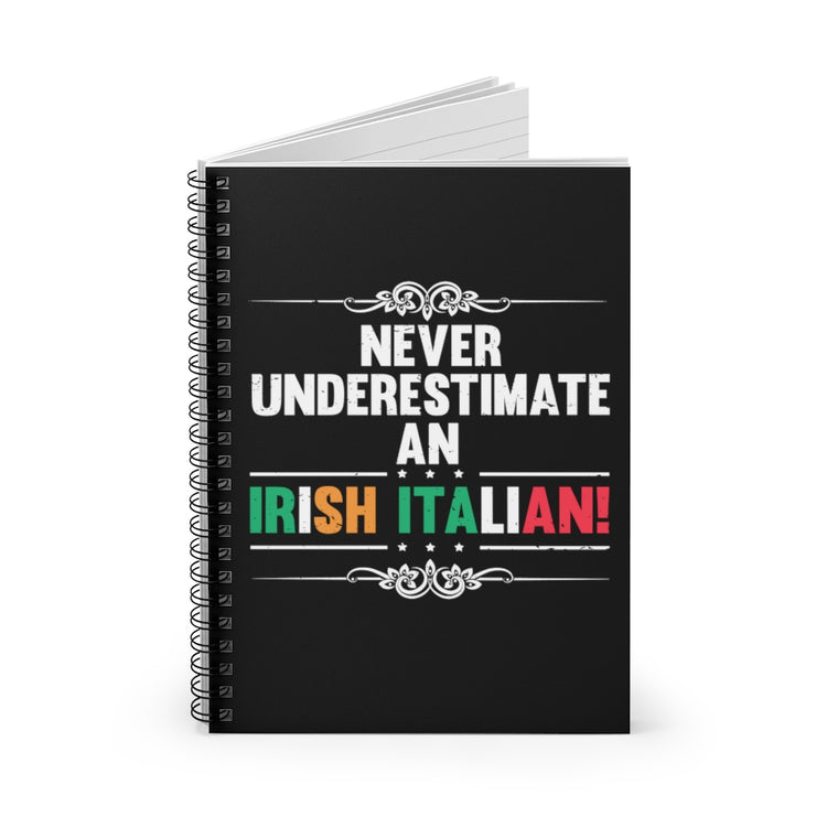 Spiral Notebook  Humorous Patriotic Nationalistic Italia Nationalism Lover Hilarious Patriotism Enthusiast Chauvinism Devotee