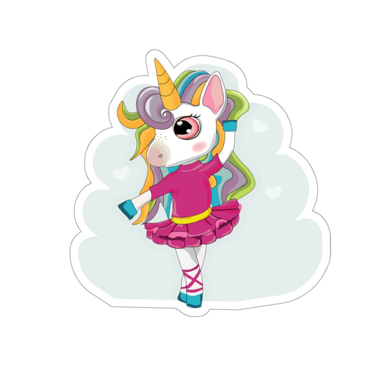 Sticker Decal Ballet Dancer Enchanted Rainbow Unicorn Stickers ForLaptop Car