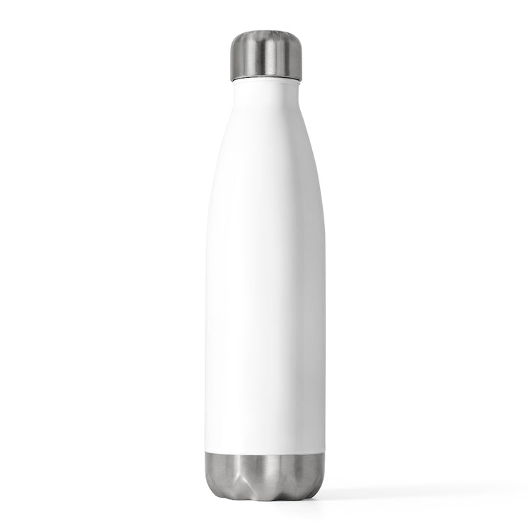 20oz Insulated Bottle White Print