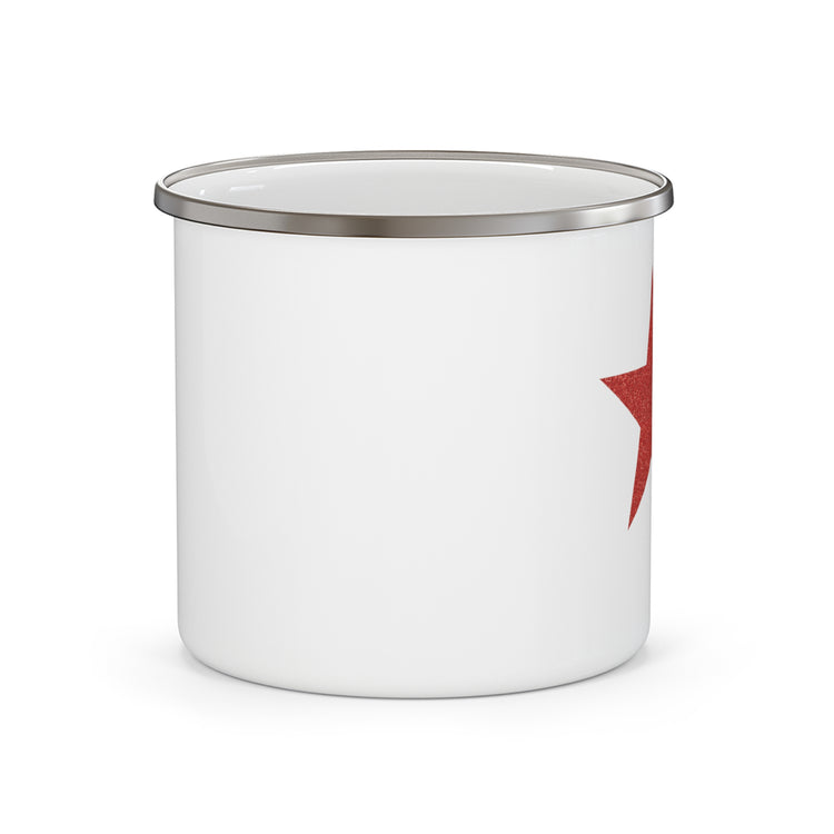 Three Stars Fourth Of July Enamel Camping Mug