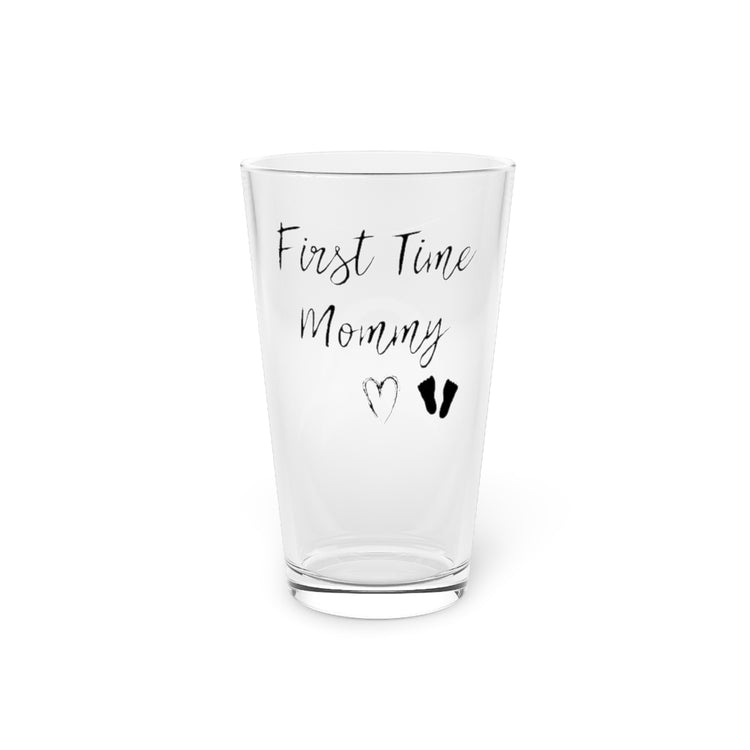 Beer Glass Pint 16oz First Time Mommy Future Mom  Maternity