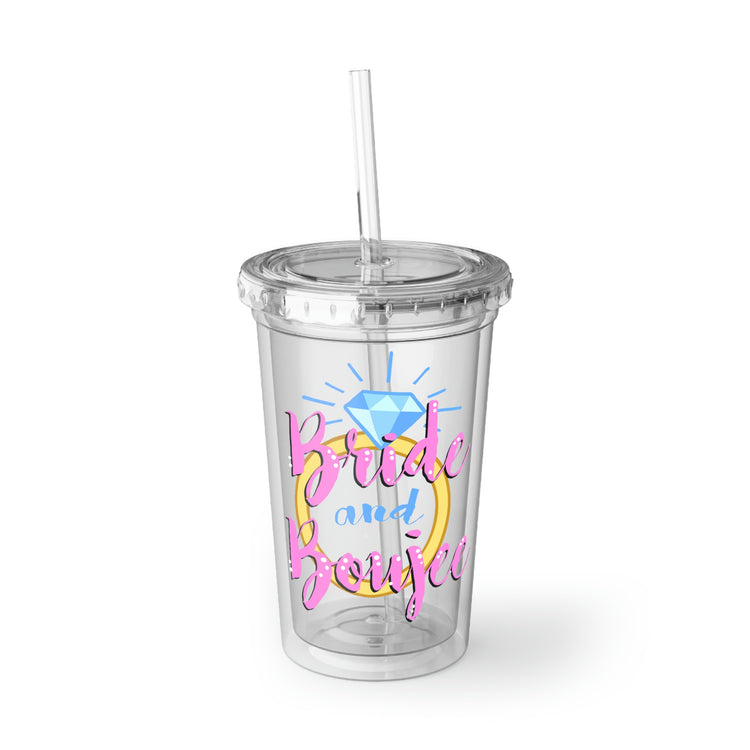 16oz Plastic Cup Humorous Drinking Bride Sarcastic Engagement Bridal Funny Humor Vodka